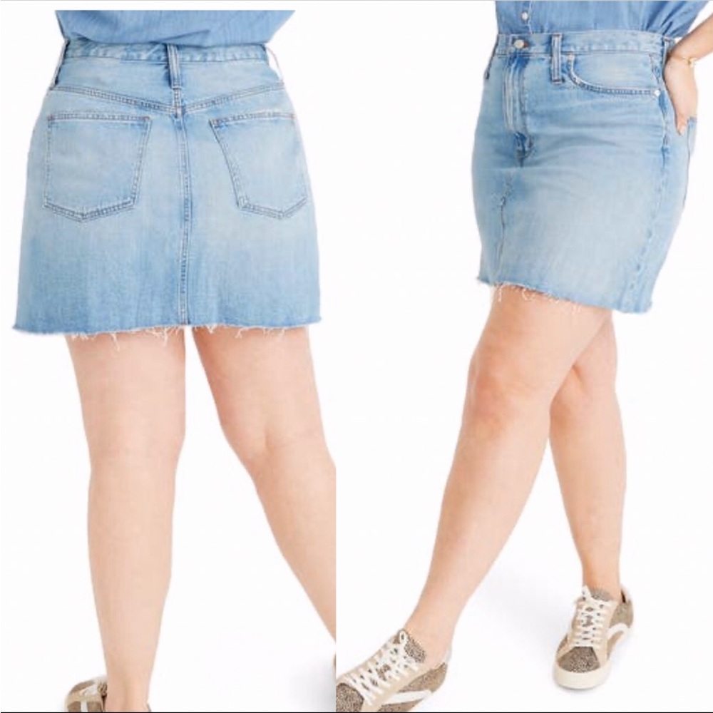 Madewell Rigid Denim Mini Skirt Size 32